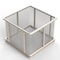 Anysizebasket Rectangular Wire Mesh Basket: 4Lx4Wx3H, 304 SS, 3/16 Rod Frame, No Handles, Mesh: 30 x .012 TMT-040040030-N30S - alternate 1